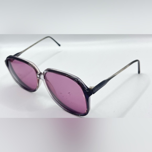 Vintage Surfer Int 1113 Gray Translucent Oval Sunglasses Frames Only - Picture 2 of 8